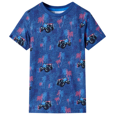 Vidaxl Camisa infantil 104 Mezclado azul oscuro