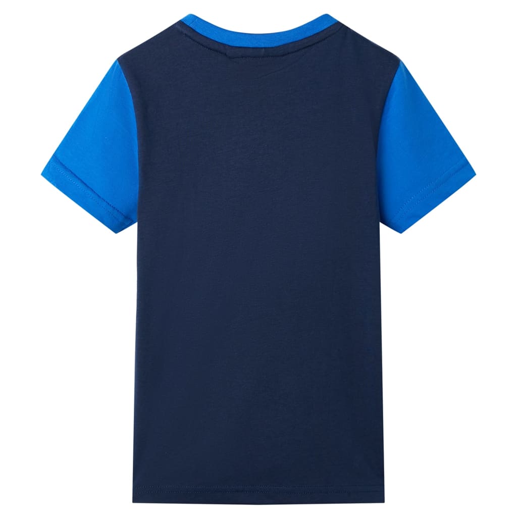 Camisa infantil de Vidaxl 92 azul y azul marino