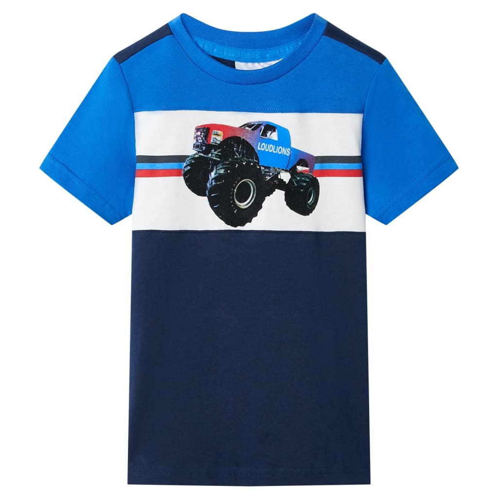 Vidaxl Camisa para niños 104 Azul azul y azul marino