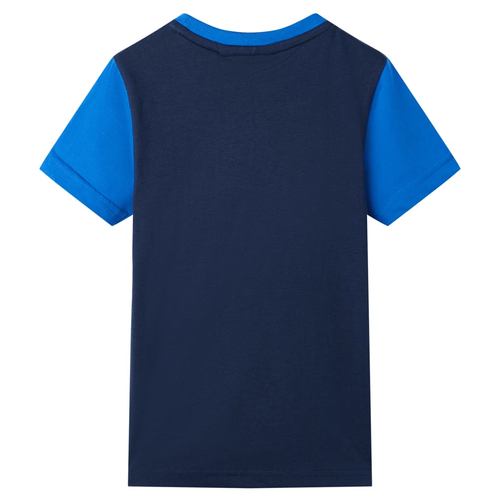 Vidaxl Children's Shirt 116 Blue and Navy Blue