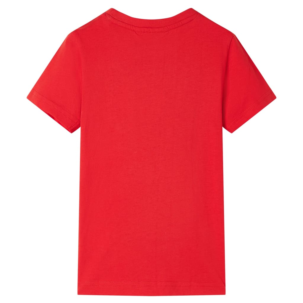 Vidaxl camisa para niños 140 rojo