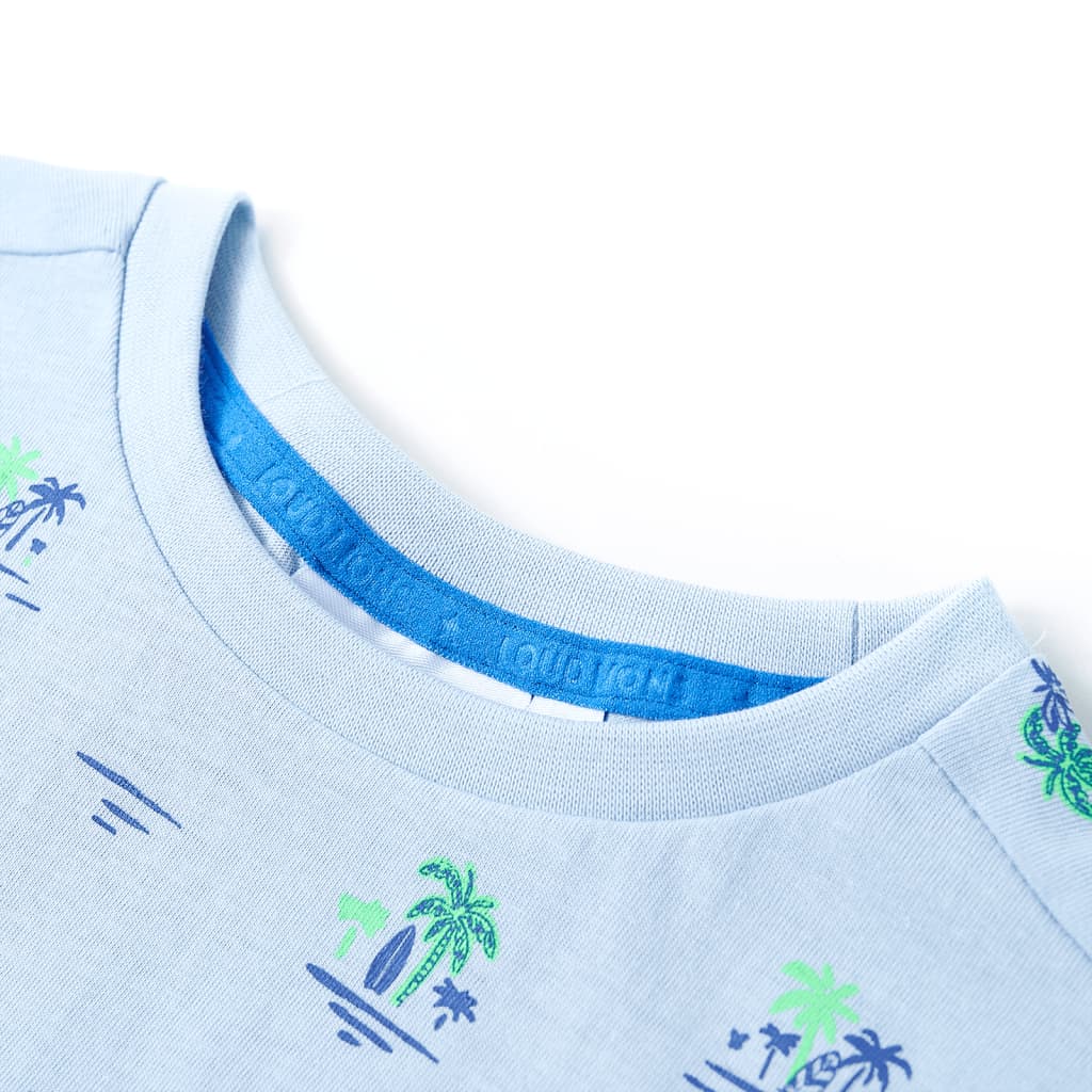 Vidaxl camisa para niños 92 azul claro