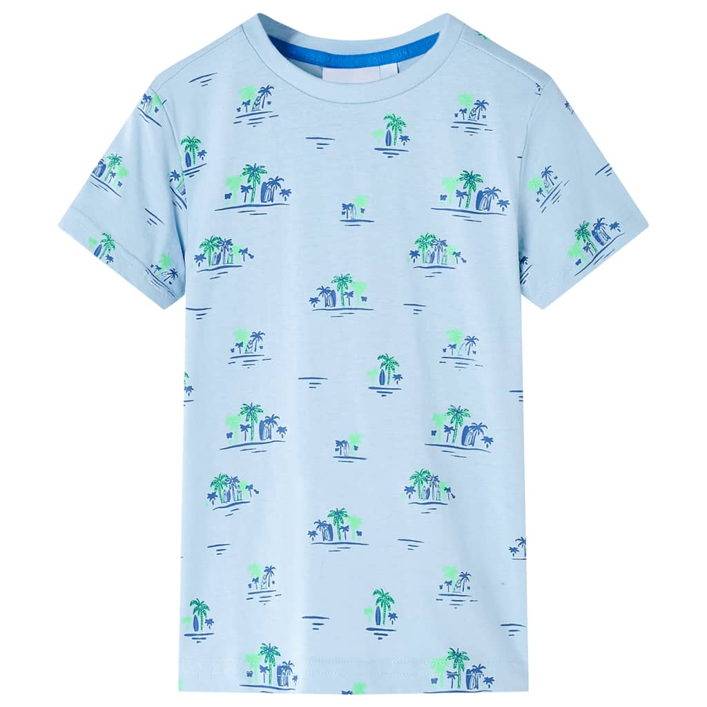 Vidaxl camisa para niños 104 azul claro