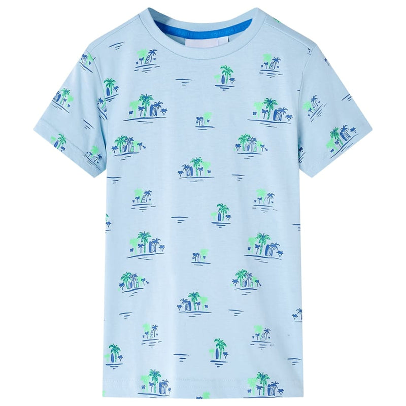 VidaXL Kindershirt 128 lichtblauw