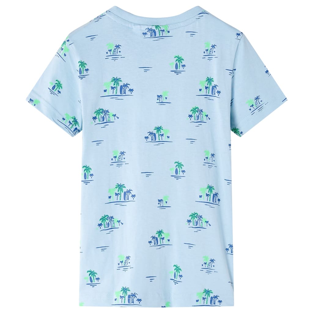 Vidaxl Camisa para niños 140 azul claro