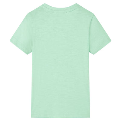 Camisa infantil vidaXL 140 verde claro