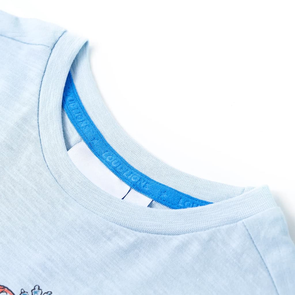 Vidaxl camisa para niños 92 azul claro