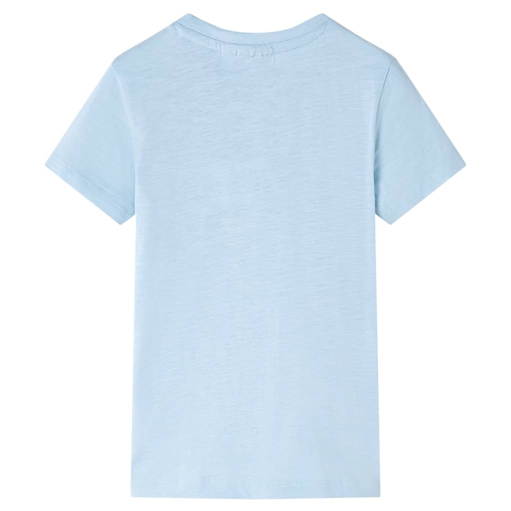 Vidaxl camisa para niños 128 azul claro