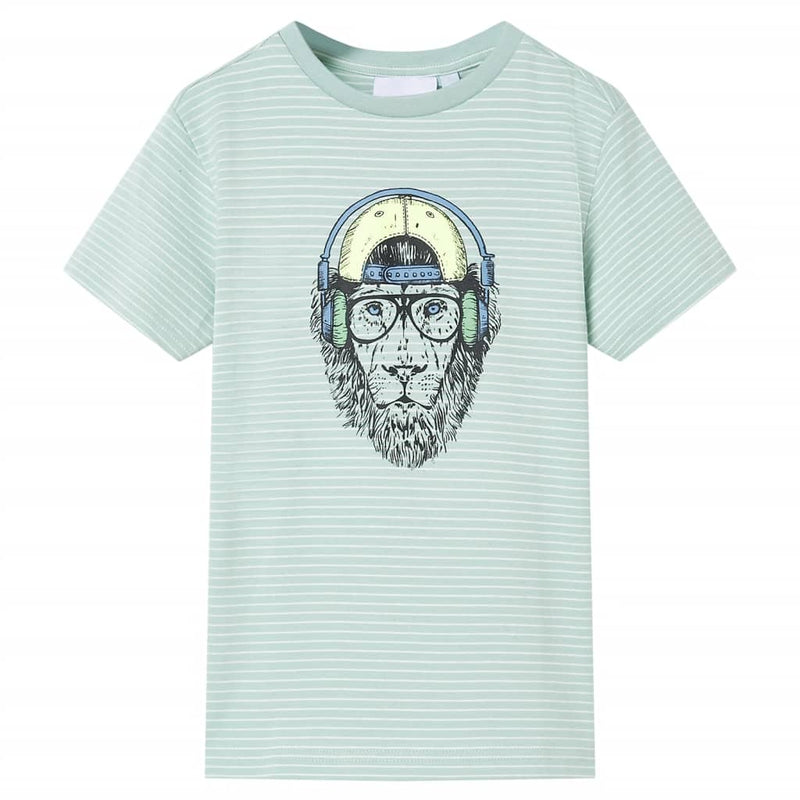 Vidaxl Shirt per bambini con strisce 92 Menta leggera