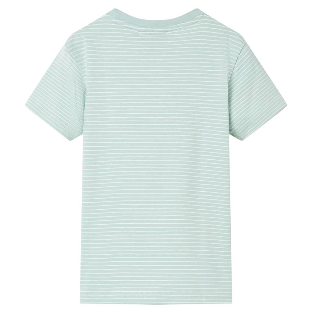 Vidaxl Camisa para niños con rayas 128 Light Mint