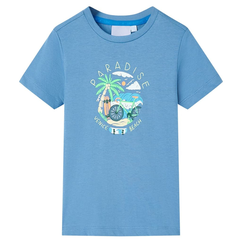 VidaXL Kindershirt 104 middelblauw