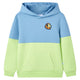 VIDAXL SWEATER CHIEDS PER BASSI con cappuccio 92 blu e giallo morbido
