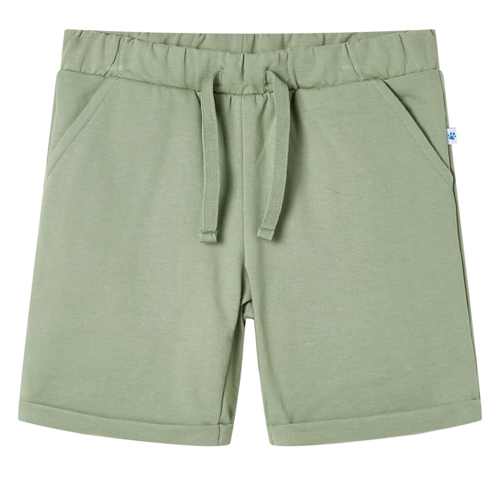 Vidaxl Shorts per bambini con trekkoord 92 lichtkaki