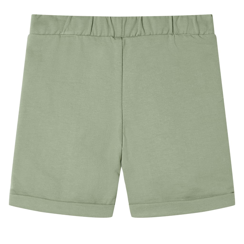 Vidaxl Shorts per bambini con trekkoord 92 lichtkaki