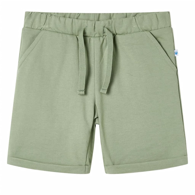 Vidaxl Shorts per bambini con trekkoord 128 lichtkaki