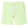 VidaXL Kindershorts met trekkoord 92 neongeel