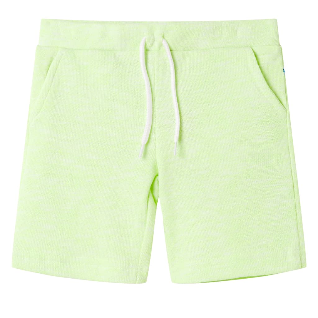 Vidaxl Shorts para niños con Trekkoord 92 Neongeel