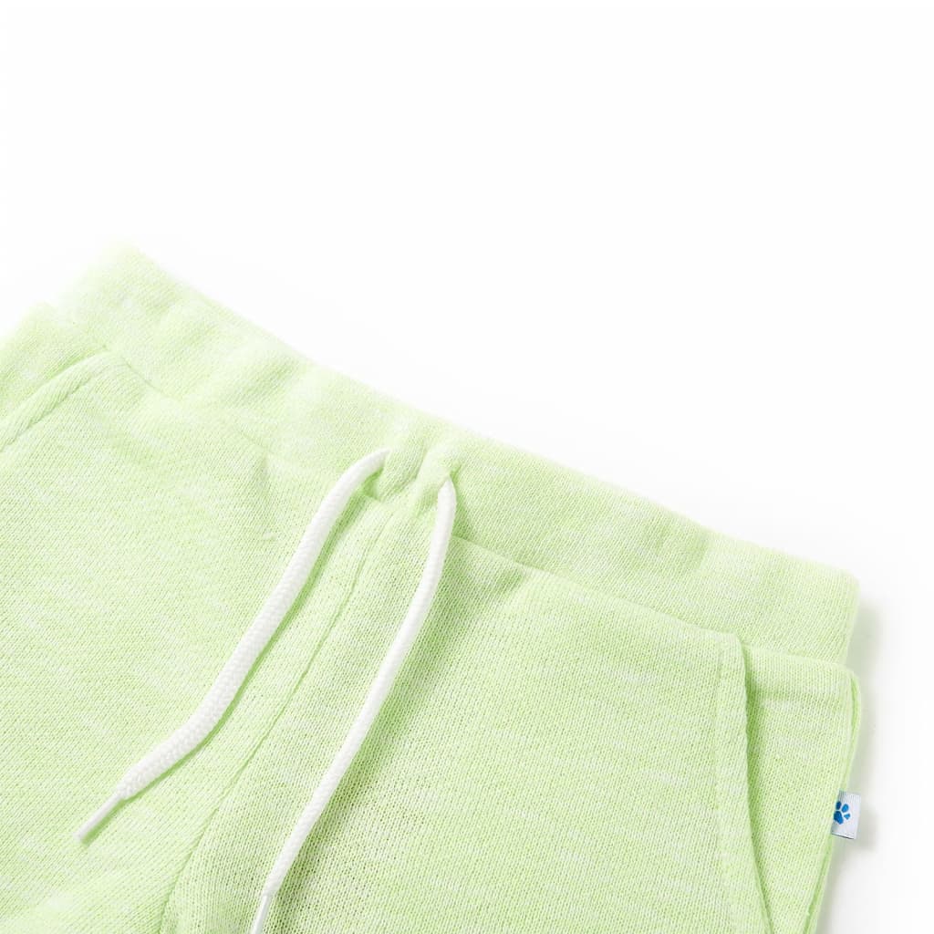 Vidaxl Shorts para niños con Trekkoord 92 Neongeel