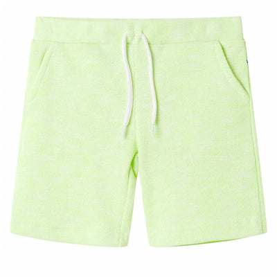 Vidaxl Shorts para niños con Trekkoord 104 Neongeel