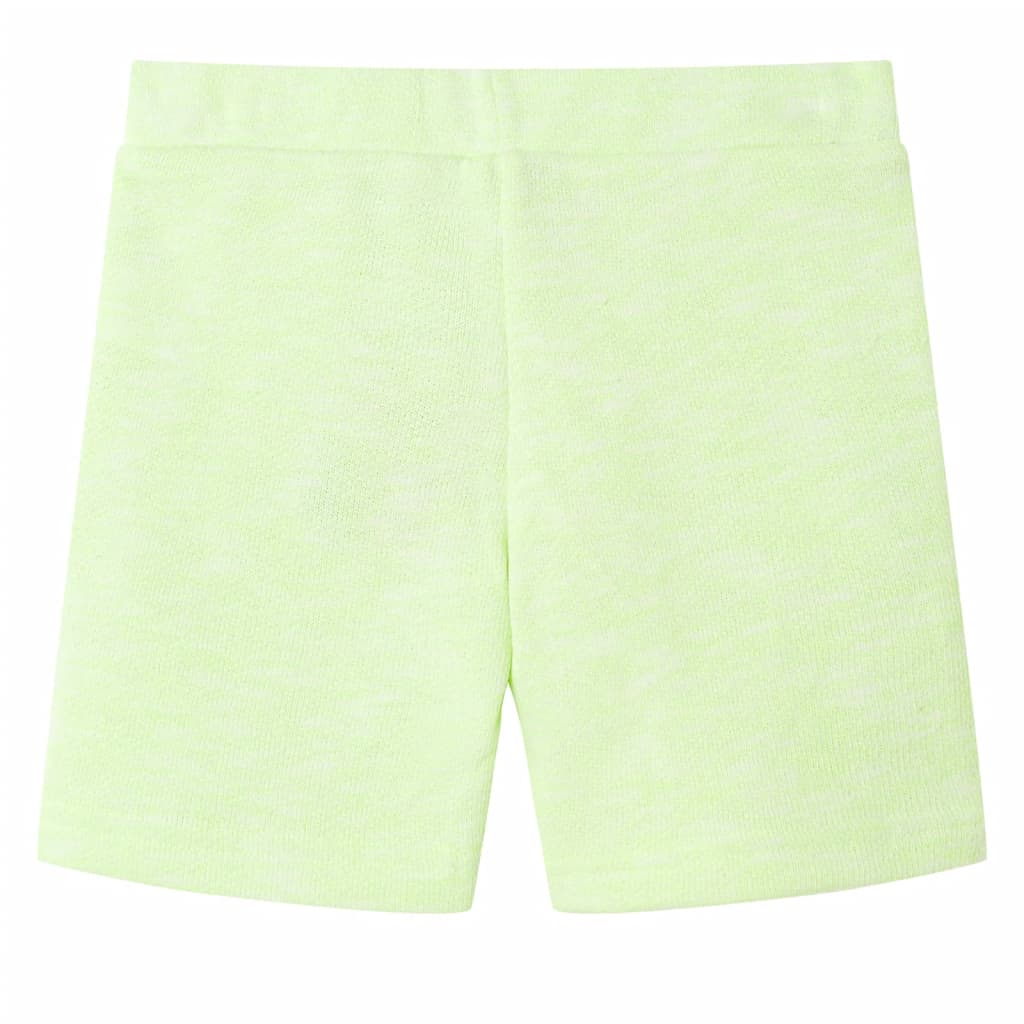 Vidaxl Shorts para niños con Trekkoord 104 Neongeel