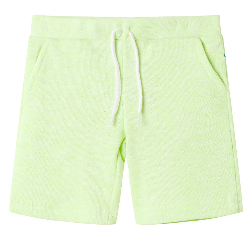 Vidaxl Shorts para niños con Trekkoord 116 Neongeel