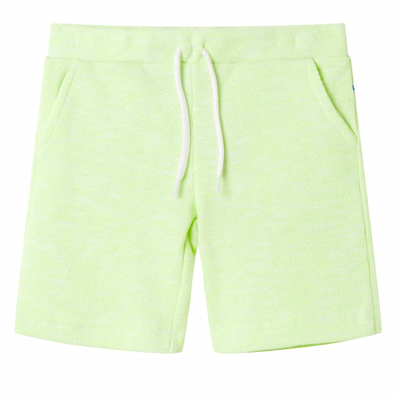 Vidaxl Shorts per bambini con Trekkoord 128 Neongeel