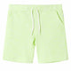 Vidaxl Shorts per bambini con Trekkoord 140 Neongeel