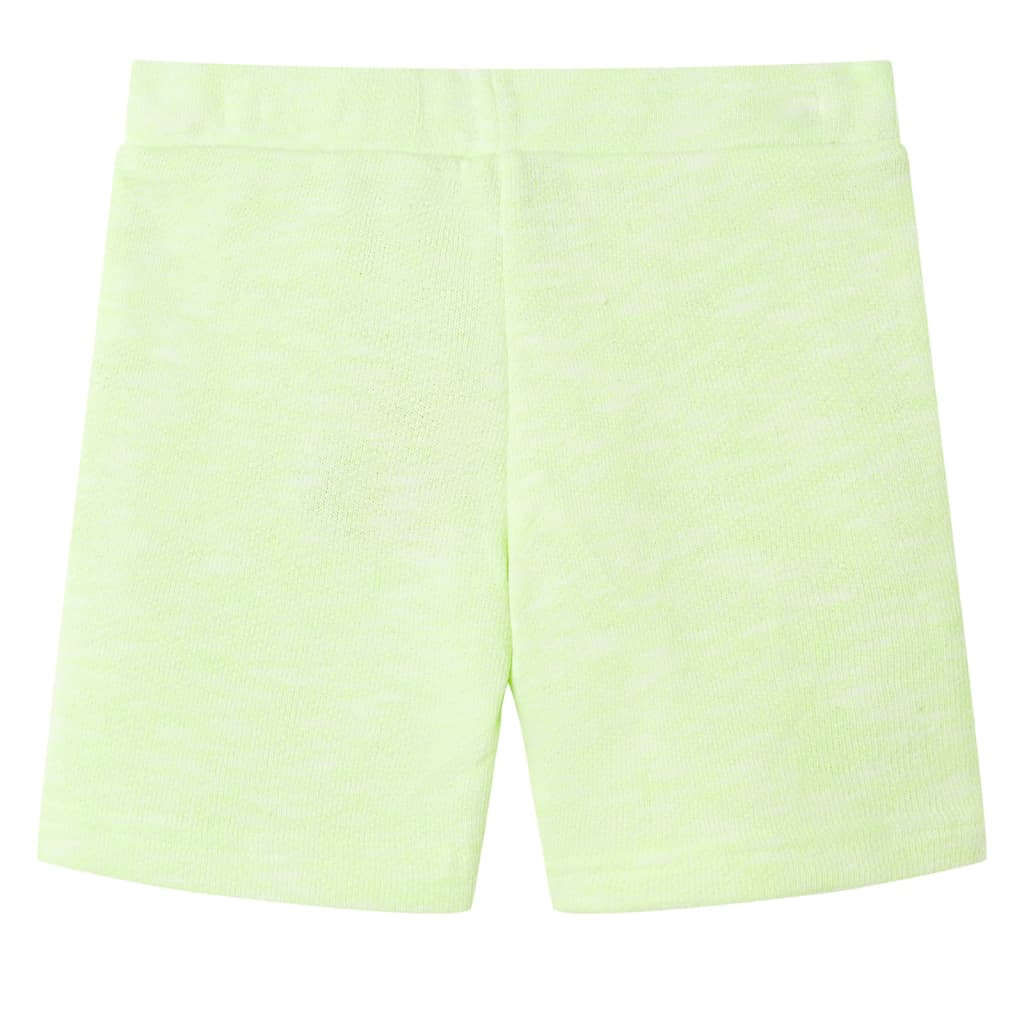 Vidaxl Shorts para niños con Trekkoord 140 Neongeel