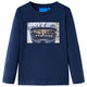 Camicia per bambini Vidaxl con maniche lunghe 104 blu navy mista