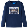Vidaxl kindershirt met lange mouwen 116 gemêleerd marineblauw