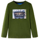 Camicia per bambini Vidaxl con maniche lunghe 104 Donkerkakiklurke