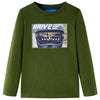 Camicia per bambini Vidaxl con maniche lunghe 116 Dark Kakiklijk
