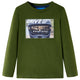 Camicia per bambini Vidaxl con maniche lunghe 116 Dark Kakiklijk