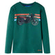 Camicia per bambini Vidaxl con maniche lunghe 128 verde