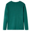 Camicia per bambini Vidaxl con maniche lunghe 128 verde
