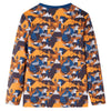 Vidaxl kinderpyjama met lange mouwen 104 cognackleurig
