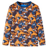 Vidaxl kinderpyjama met lange mouwen 128 cognackleurig