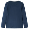 Camicia per bambini Vidaxl con maniche lunghe 116 blu navy mista