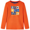 Camicia per bambini Vidaxl con maniche lunghe 116 arancione