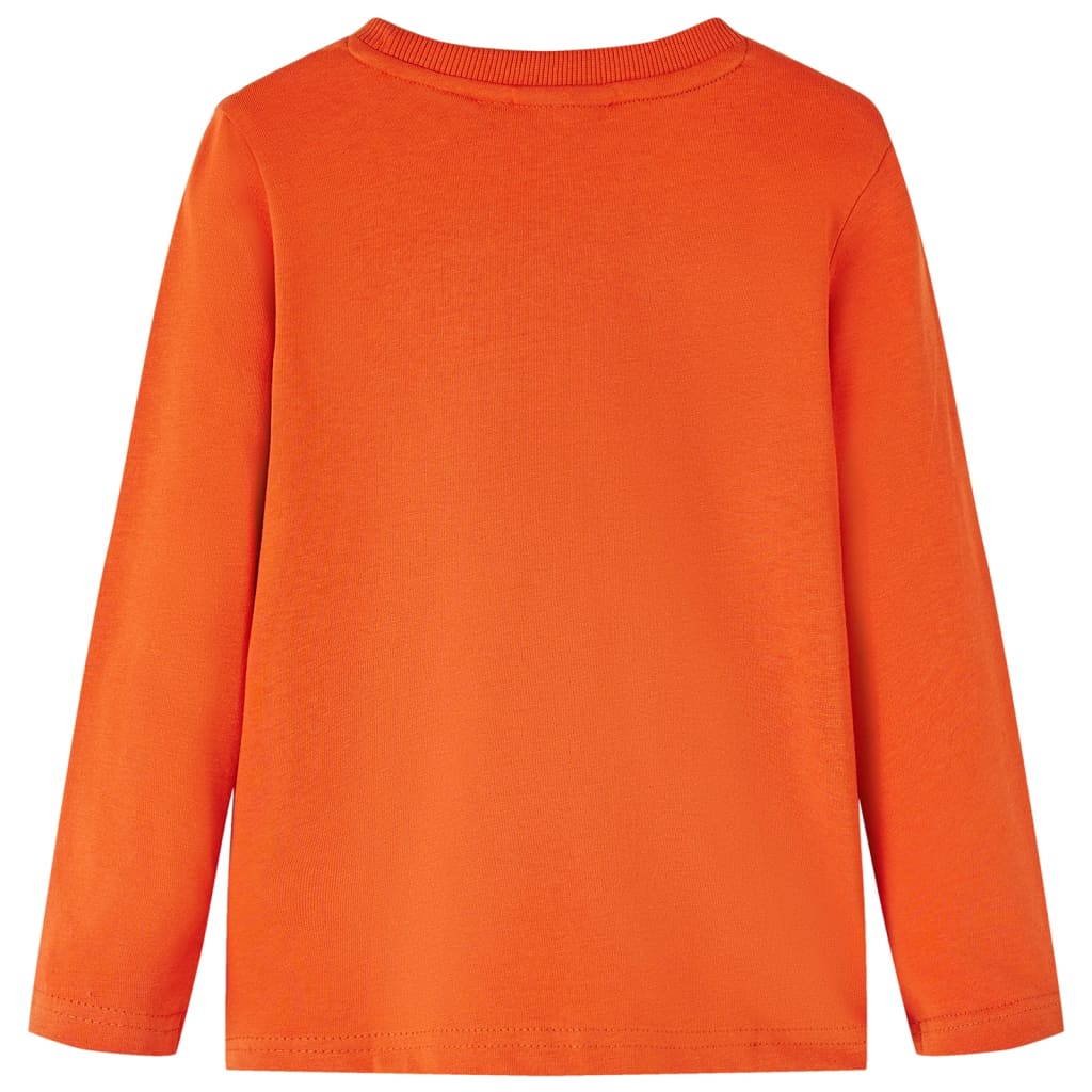 Camicia per bambini Vidaxl con maniche lunghe 116 arancione