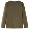 Camicia per bambini Vidaxl con maniche lunghe 92 kaki misto
