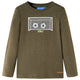 Camicia per bambini Vidaxl con maniche lunghe 104 kakikleur mista