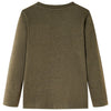 Camicia per bambini Vidaxl con maniche lunghe 116 kakikleur mista