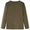 Camicia per bambini Vidaxl con maniche lunghe 128 kakikleur mista
