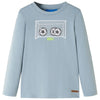 Camicia per bambini Vidaxl con maniche lunghe 92 azzurra