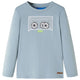 Camicia per bambini Vidaxl con maniche lunghe 92 azzurra