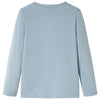 Camisa para niños de Vidaxl con mangas largas 128 azul claro