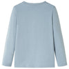 Camicia per bambini Vidaxl con maniche lunghe 140 azzurra