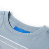 Camicia per bambini Vidaxl con maniche lunghe 140 azzurra