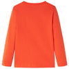Camicia per bambini Vidaxl con maniche lunghe 116 arancione brillante